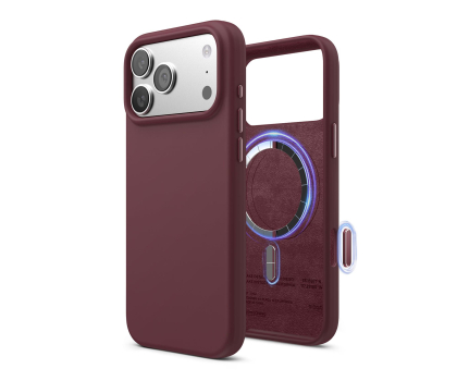 Etui do telefonów Elago Magsafe Silicon Case do iPhone 17 PRO Max Burgundy ES17MSSC69PRO-BGD